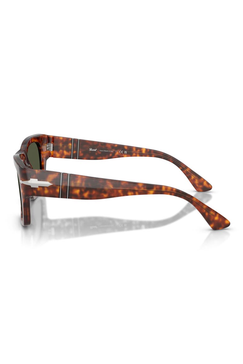 54mm Square Sunglasses, Alternate, color, HAVANA / GREEN
