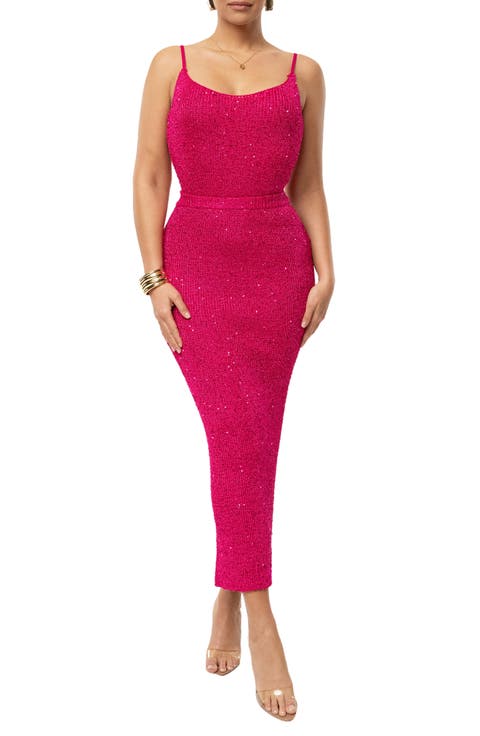 Palace Sequin Sleeveless Top & Skirt