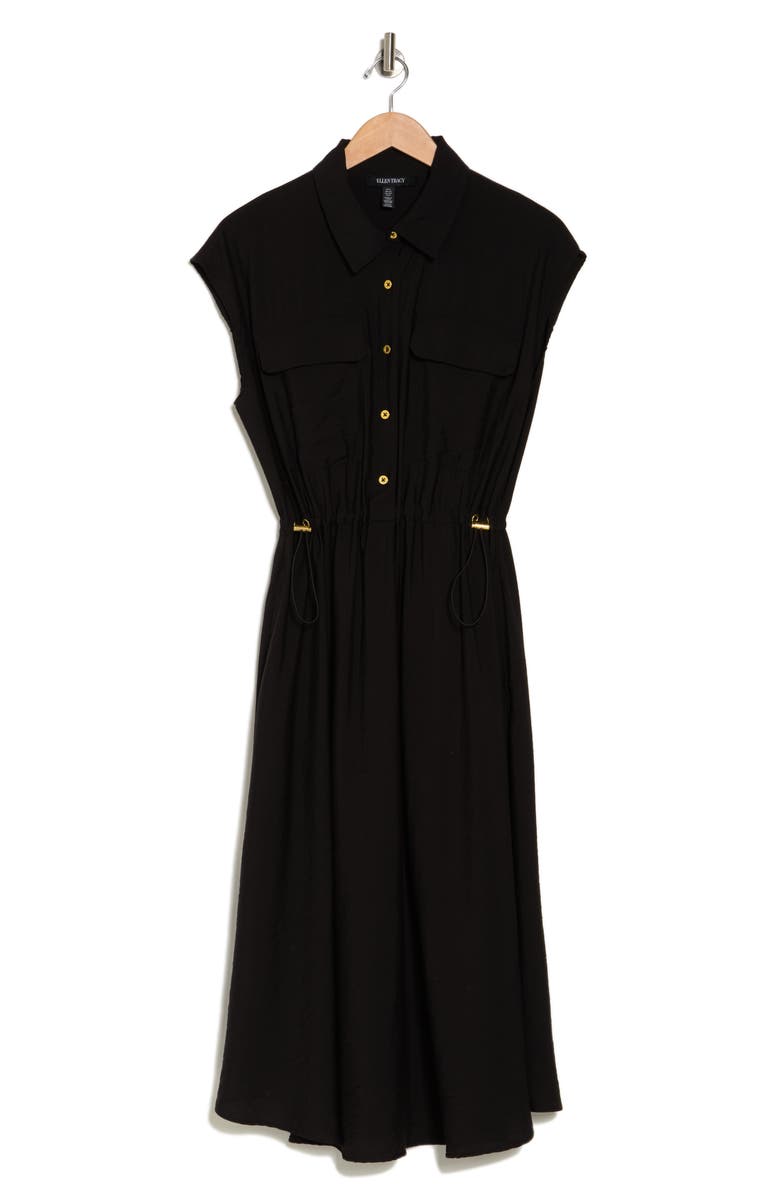 Ellen Tracy Cap Sleeve Shirtdress, Alternate, color,