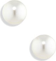 Swarovski Matrix Crystal Pearl Stud Earrings