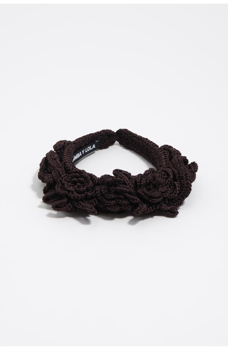 Bimba y Lola Crochet Headband, Alternate, color, Brown