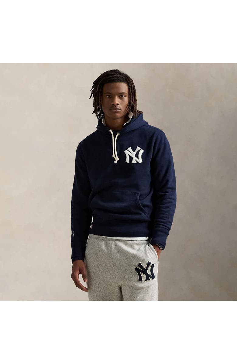 Polo Ralph Lauren Navy Yankees  Fleece Hoodie, Alternate, color, 