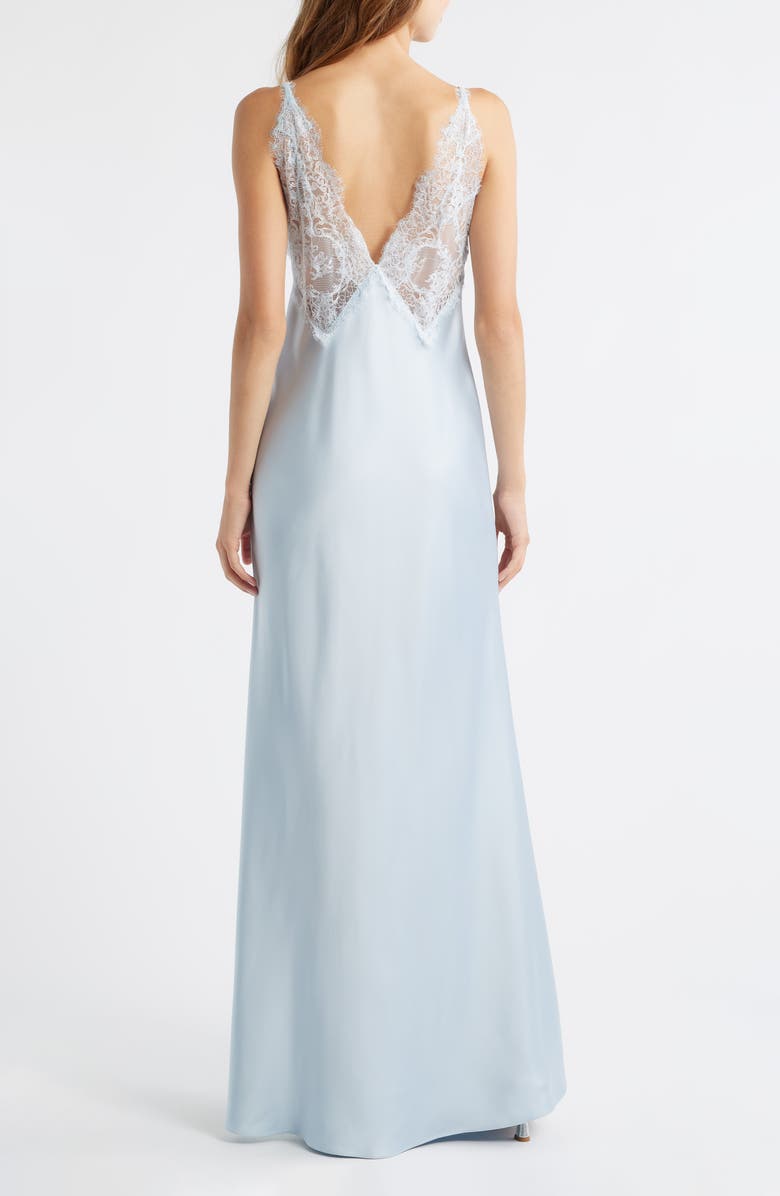 LoveShackFancy Iridia Sleeveless Lace Dress, Alternate, color, Airy Blue