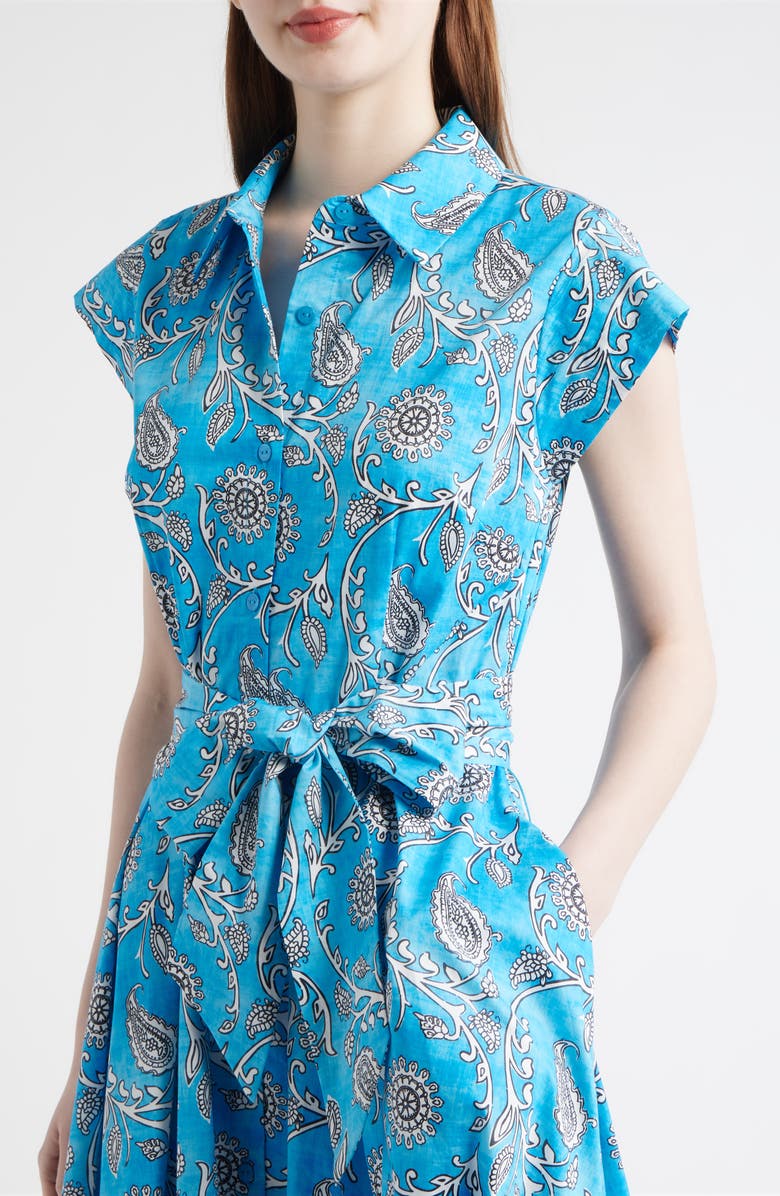 Elie Tahari The Fran Kaleidoscope Maxi Shirtdress, Alternate, color, Kaleidoscope Print