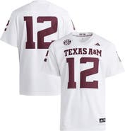 adidas Men's adidas #12 White Texas A&M Aggies Premier Jersey