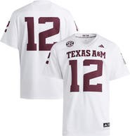 adidas Men's adidas #12 White Texas A&M Aggies Premier Jersey