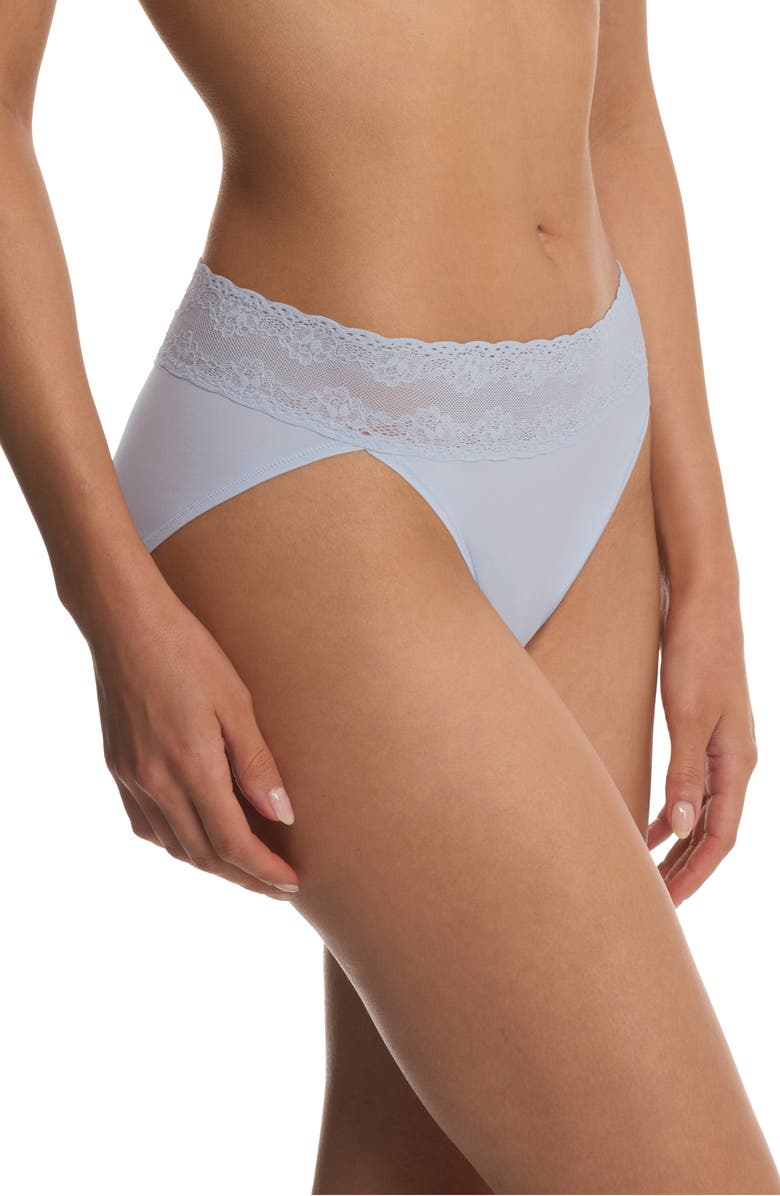 Natori Bliss Perfection One Size French Cut Briefs, Alternate, color, Frosted Sky