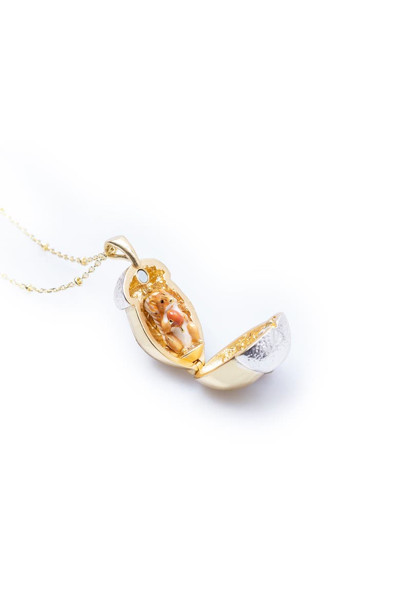 Squirrel Acorn Locket, Main, color, Squirrel Acorn