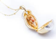 Bill Skinner Studio Squirrel Acorn Locket