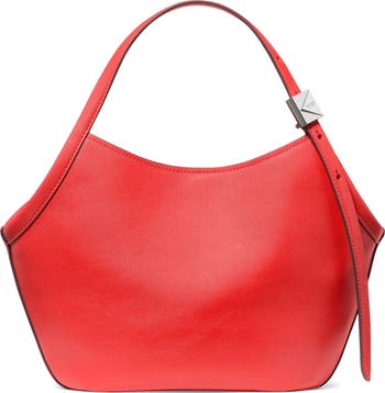 Kate Spade New York small deco fine grain leather tulip top handle