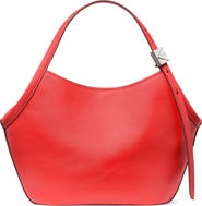 Kate Spade New York small deco fine grain leather tulip top handle bag