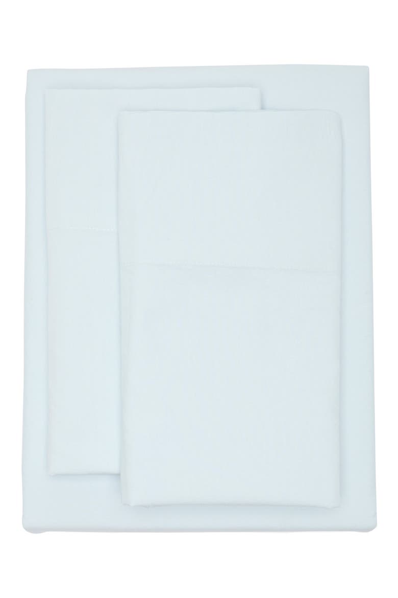 at Home Percale Sheet Set, Main, color, BLUE DRIFT
