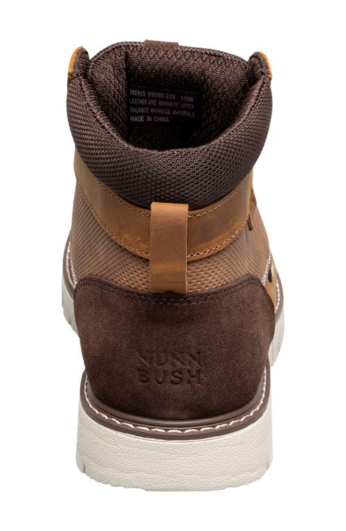Nunn Bush Karnak Water Resistant Plain Toe Boot In Tan