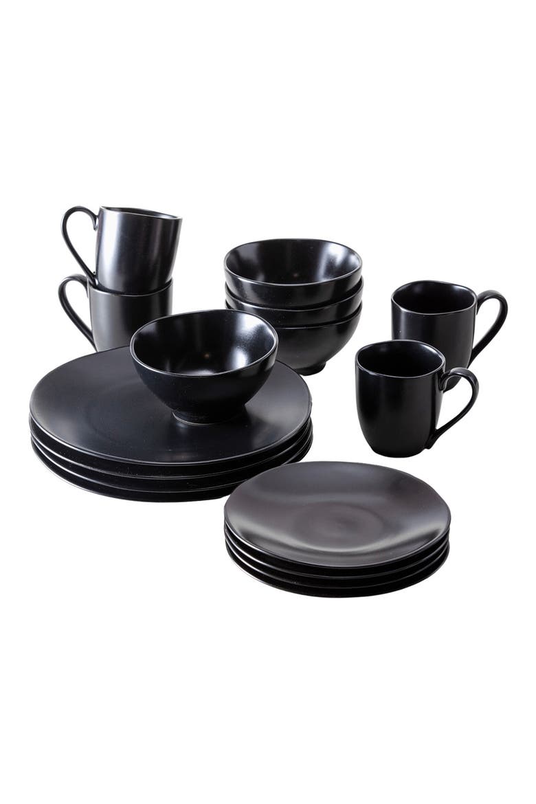Heirloom 16-Piece Dinnerware Set, Alternate, color, CHARCOAL