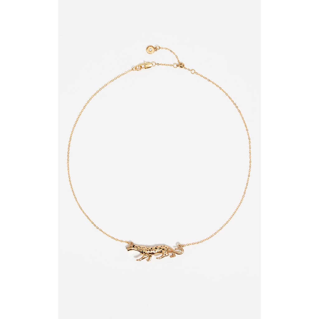 Bimba Y Lola Dark Panther Necklace In Gold