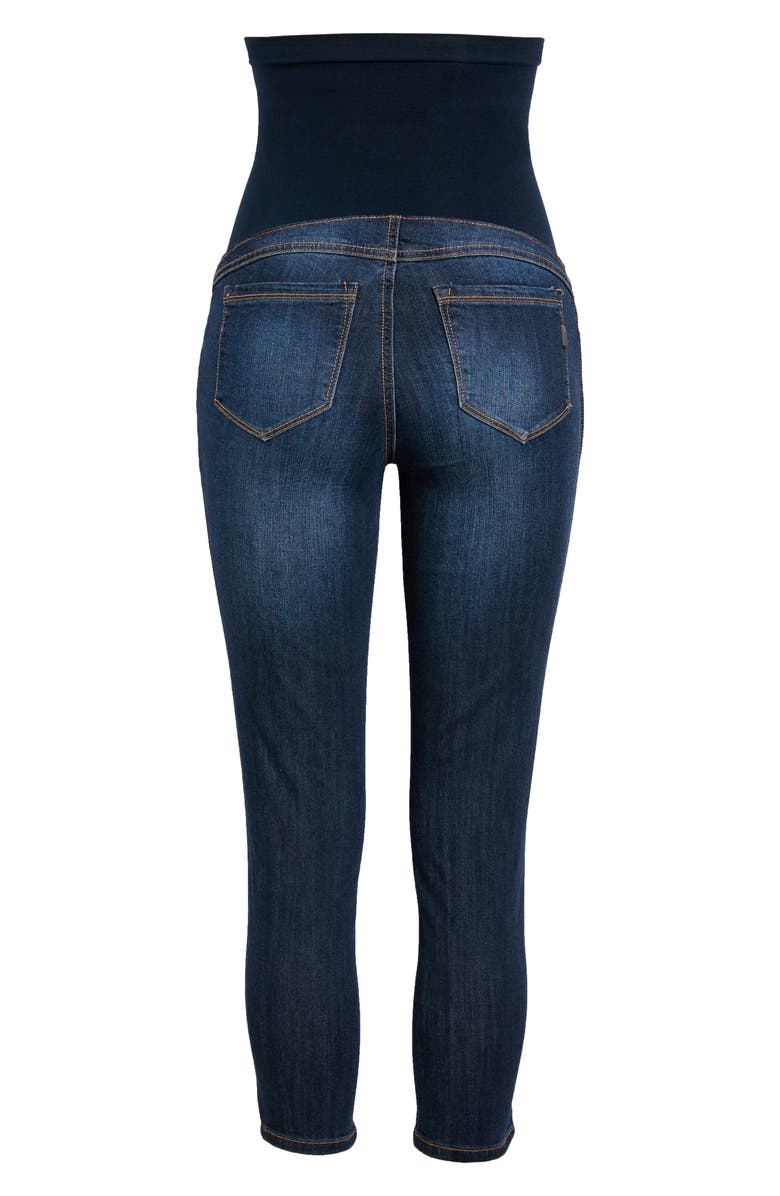 1822 Denim Over the Bump Crop Skinny Maternity Jeans, Alternate, color,