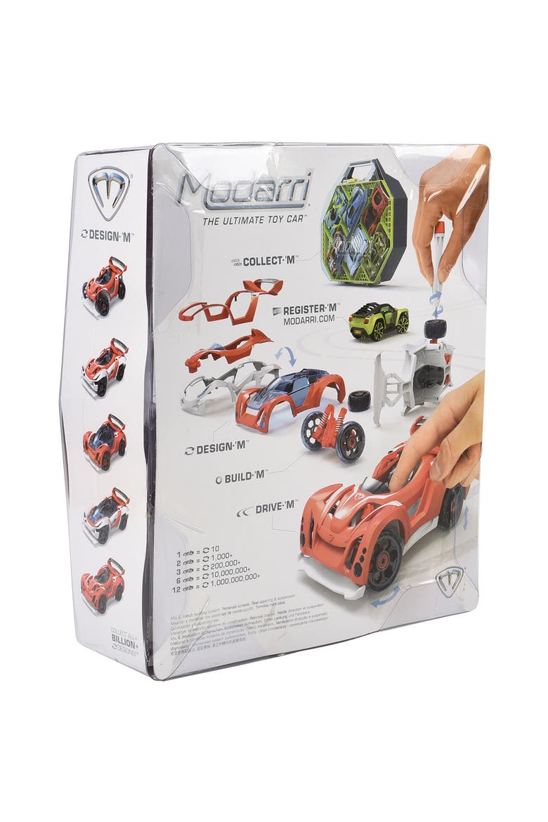 T1 Track Car Deluxe Single Design & Build Toy Car, Alternate, color, Multicolored