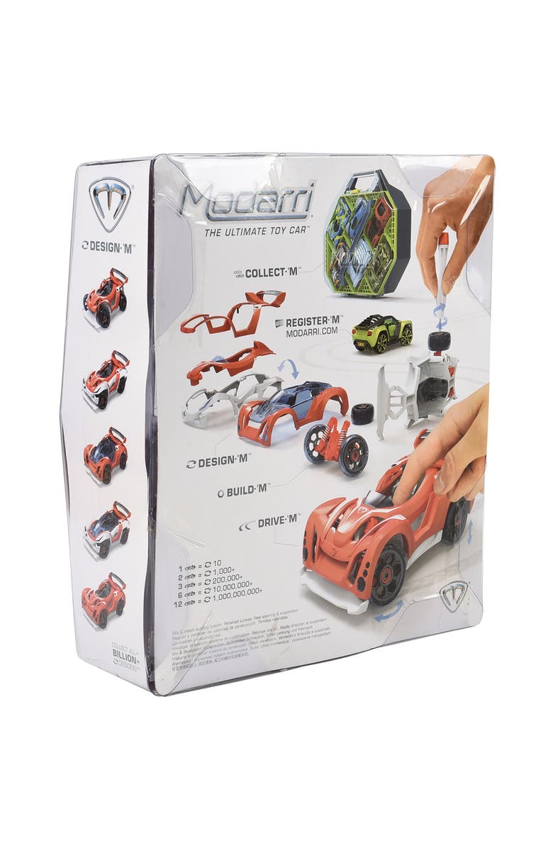 Modarri T1 Track Car Deluxe Single Design & Build Toy Car, Alternate, color, Multicolored