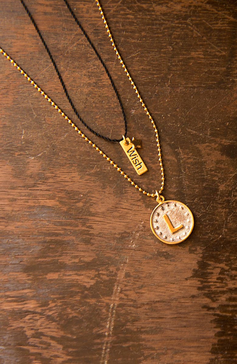 BLEE INARA 'Initial' Write Your Own Story Handmade Necklace, Alternate, color,