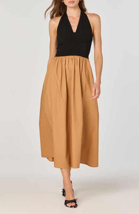 ASTR the Label Mixed Media Halter Dress