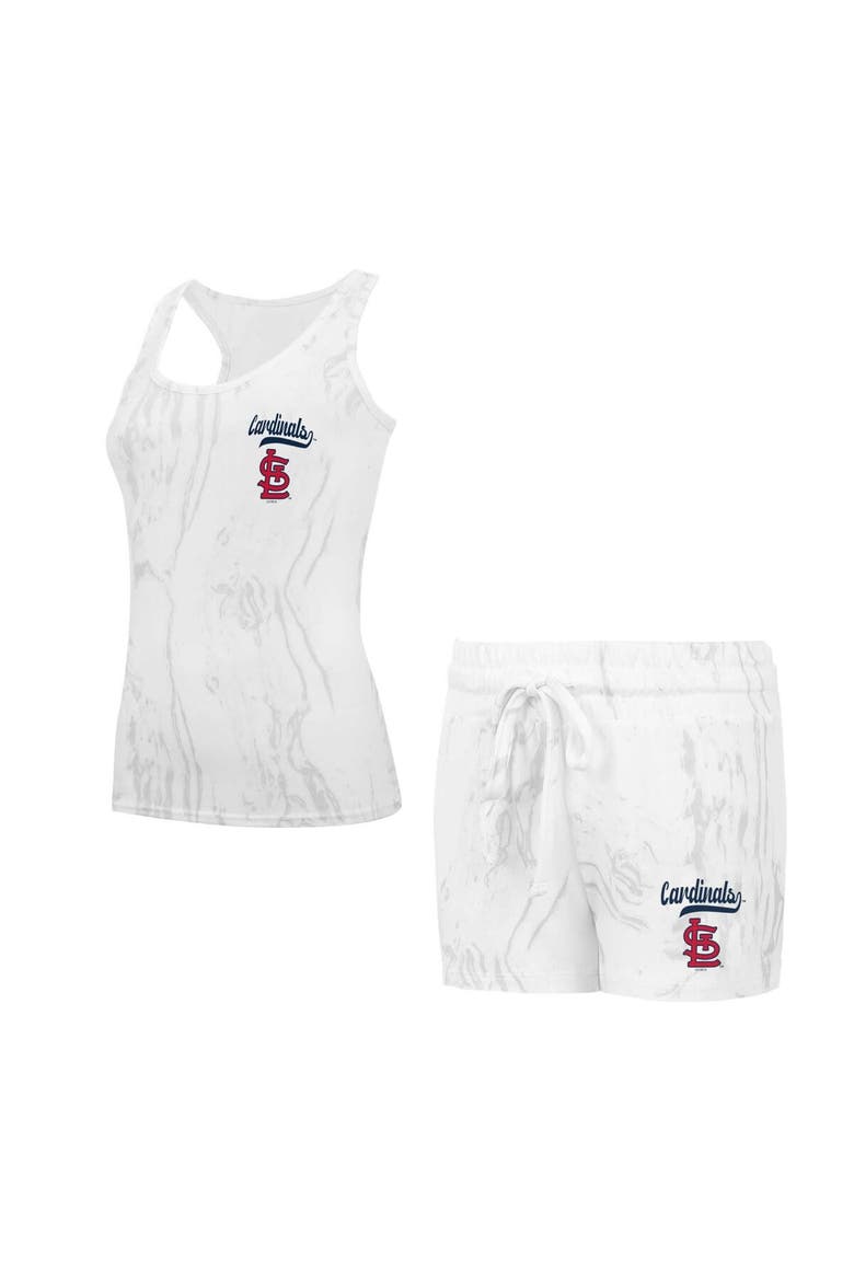 Women's Concepts Sport St. Louis Cardinals Quartz Tank Top & Shorts Set, Main, color, Cream