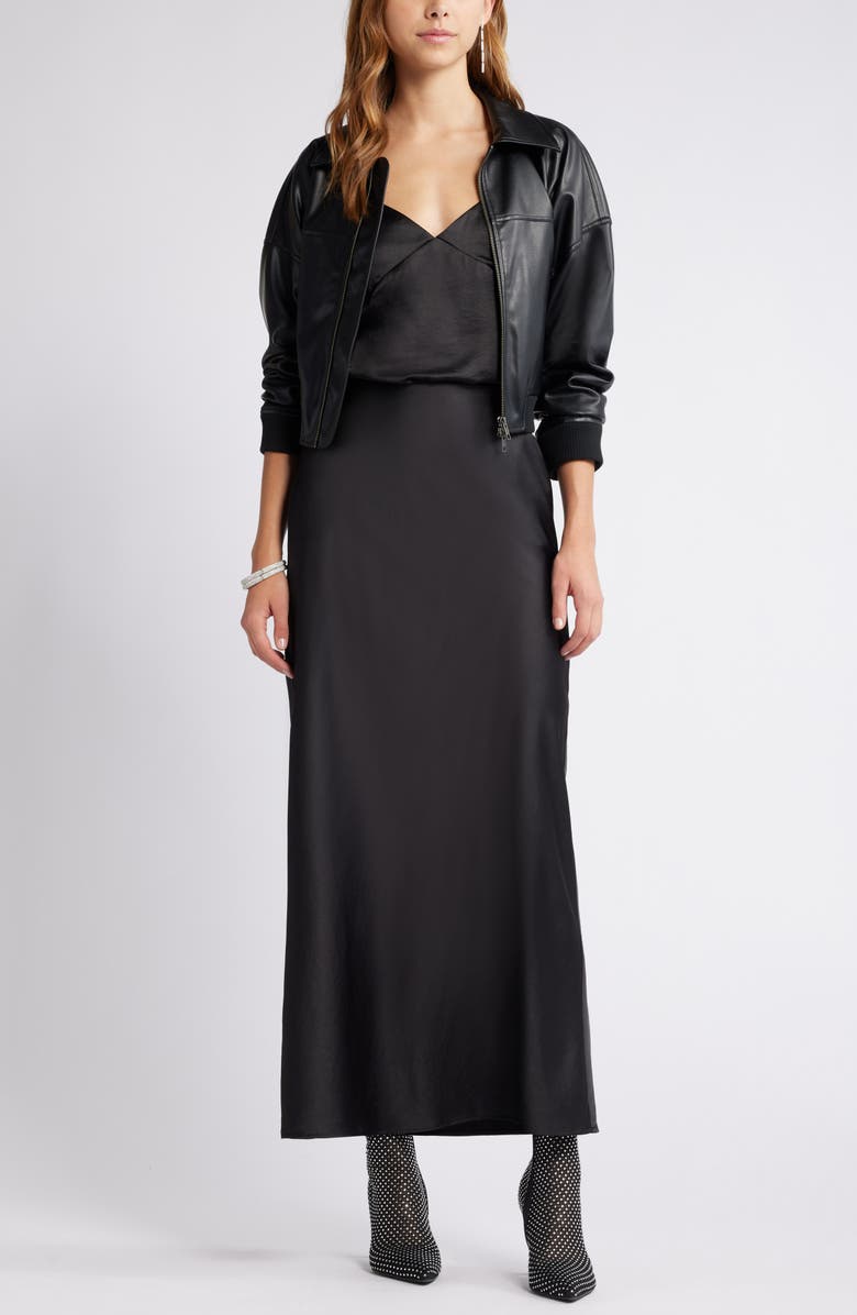 Open Edit Bias Cut Maxi Skirt, Alternate, color,