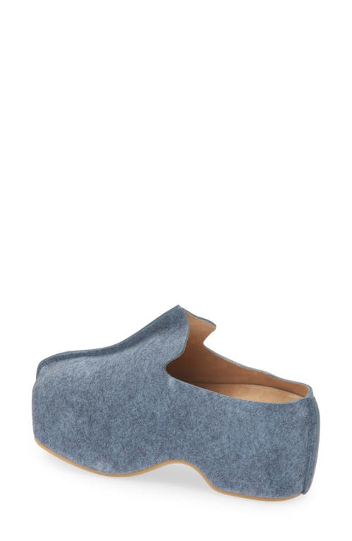 Jw Anderson 75mm Platform Clogs In Blue