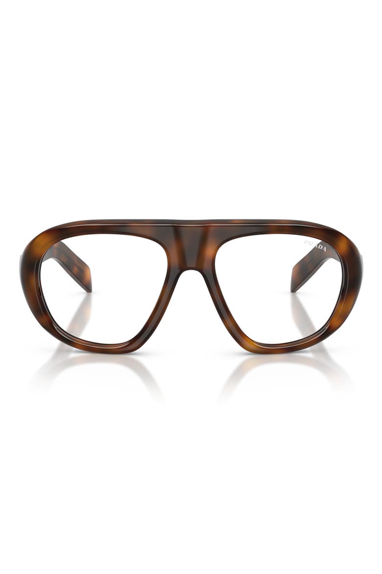 PRC05S 57mm Irregular Blue Light Blocking Glasses, Main, color, JUNIPER TORTOISE BLUE LIGHT