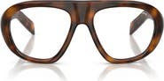 Prada PRC05S 57mm Irregular Blue Light Blocking Glasses
