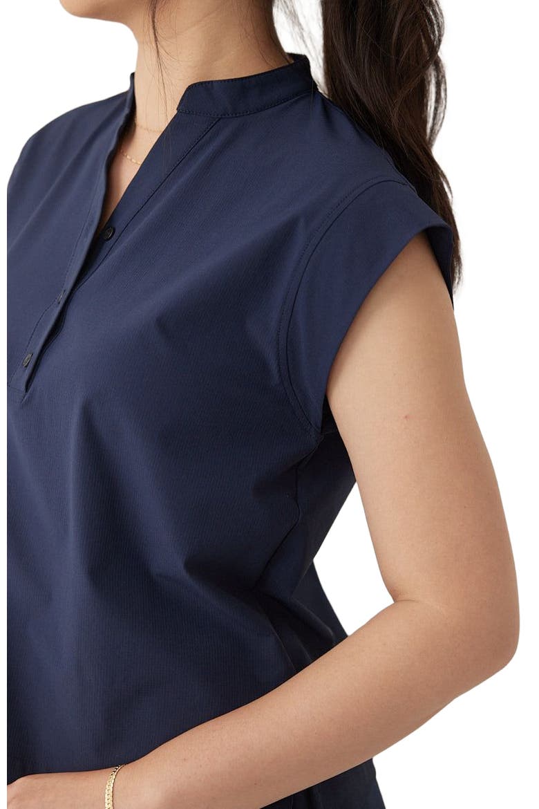 The Splitneck Shirt, Alternate, color, Navy