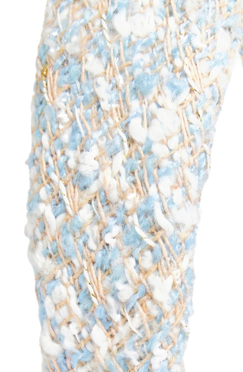 Tasha Padded Metallic Tweed Headband, Alternate, color, Baby Blue