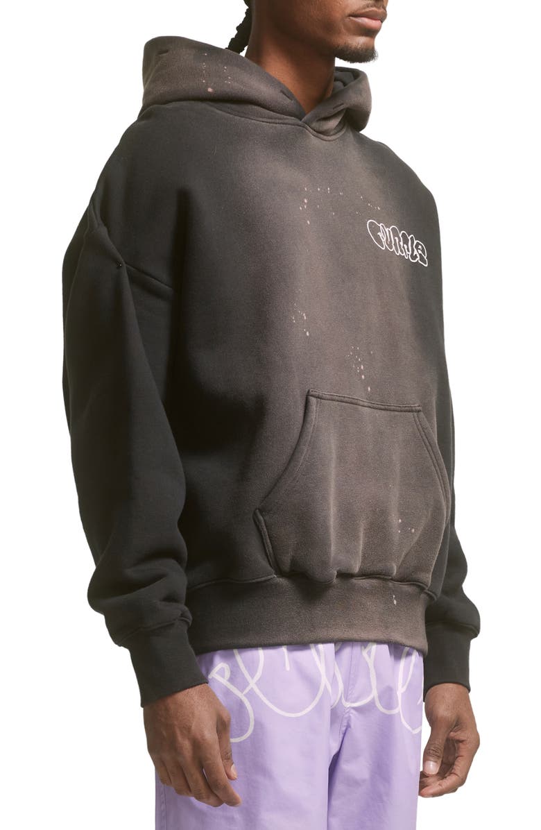 PURPLE BRAND Oversize Fleece Graphic Hoodie, Alternate, color,