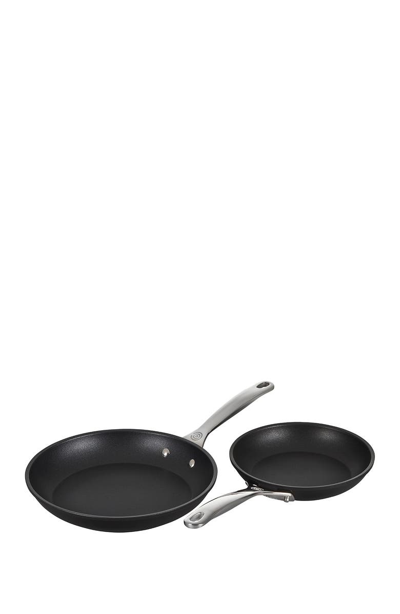 Le Creuset Set of 2 Toughened Nonstick PRO Fry Pans, Alternate, color, Black