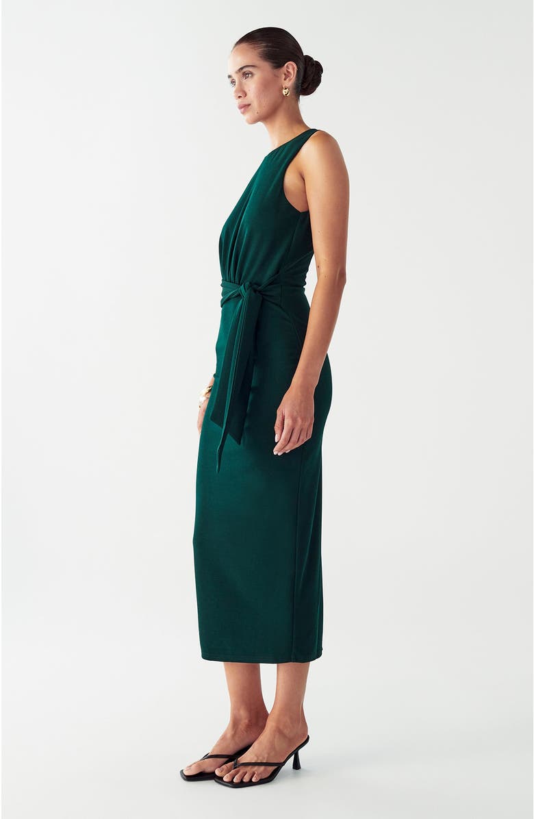 WILLA Aleda Midi Dress, Alternate, color, Emerald