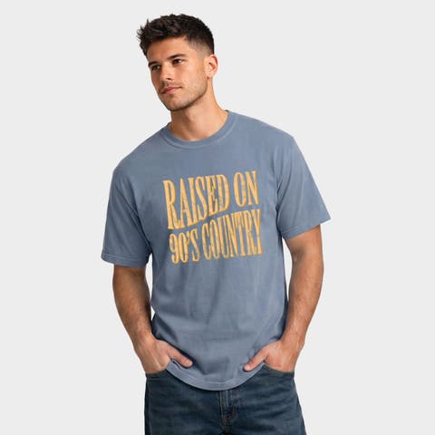 Raised on 90s Country Distressed Garment Dyed T-Shirt