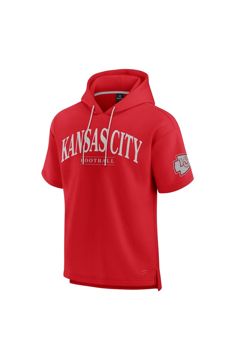 FANATICS Unisex Fanatics  Red Kansas City Chiefs Elements Ready Short Sleeve Pullover Hoodie, Alternate, color, 