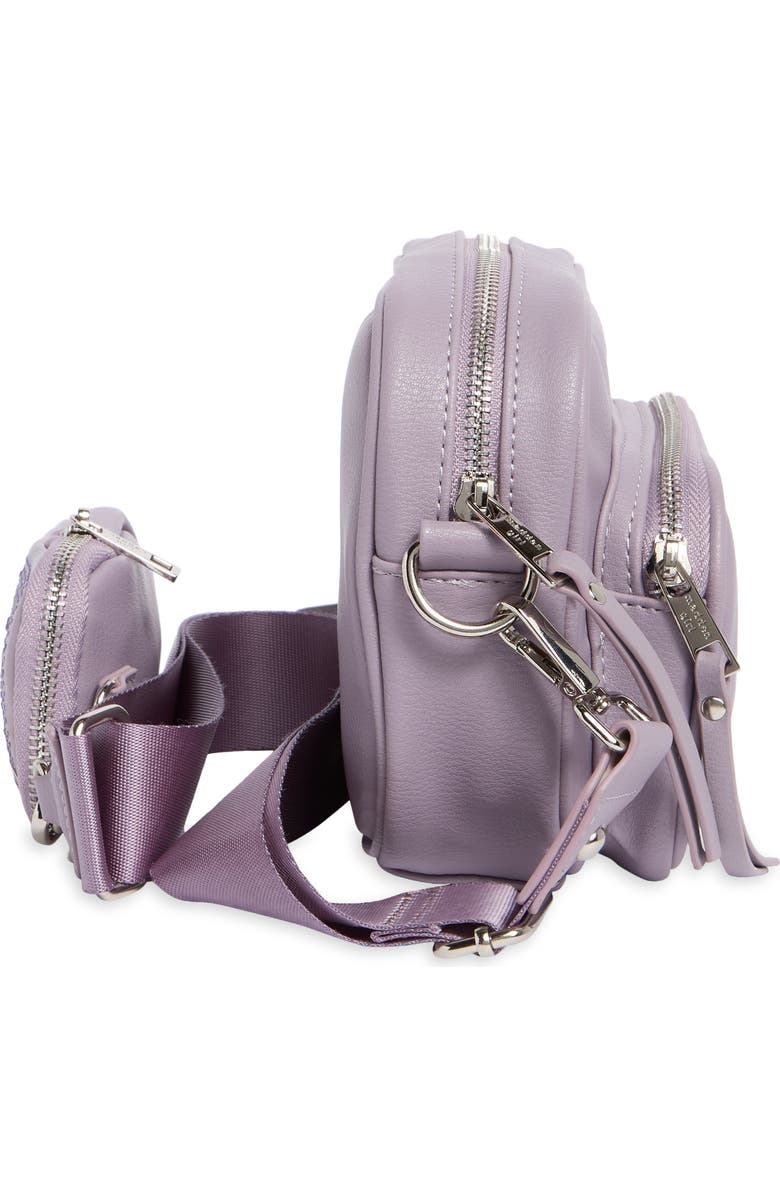 Madden Girl Faux Leather Cargo Camera Bag, Alternate, color,