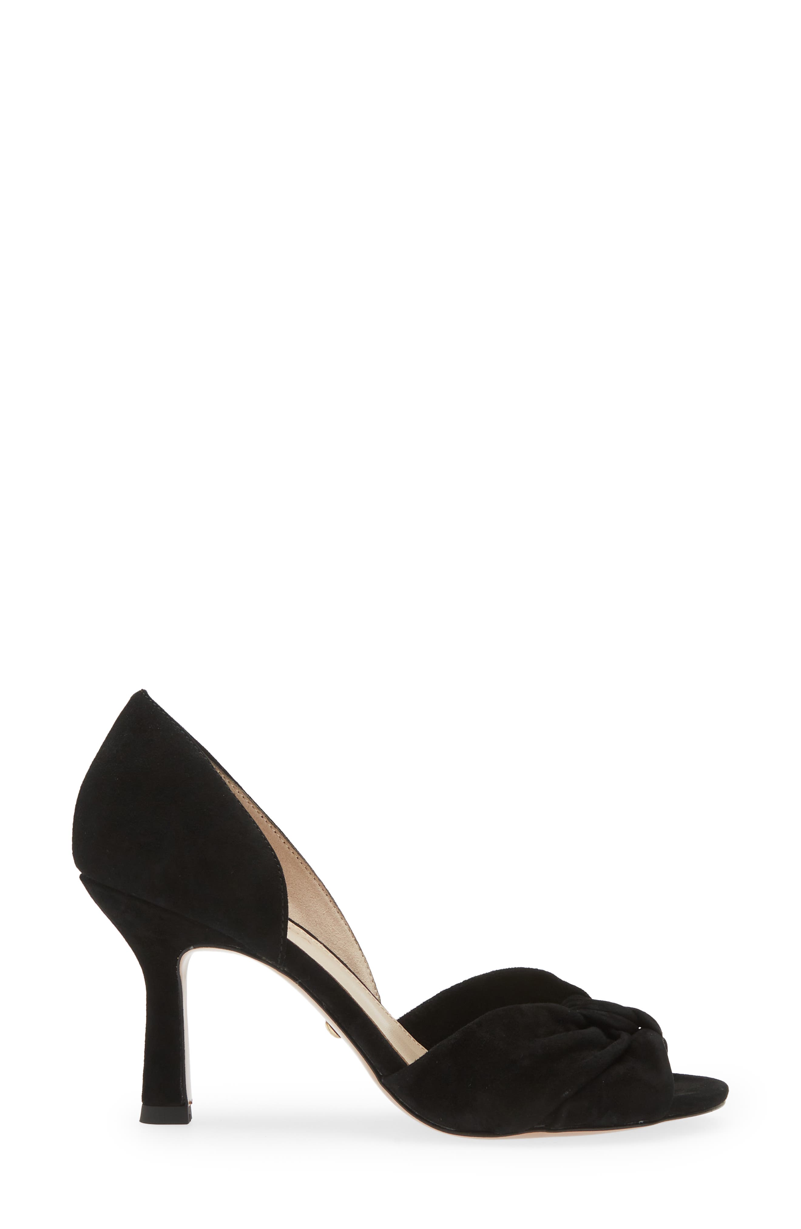 Pelle Moda Wayan Knot Detail Open Toe Pump, Alternate, color, 
