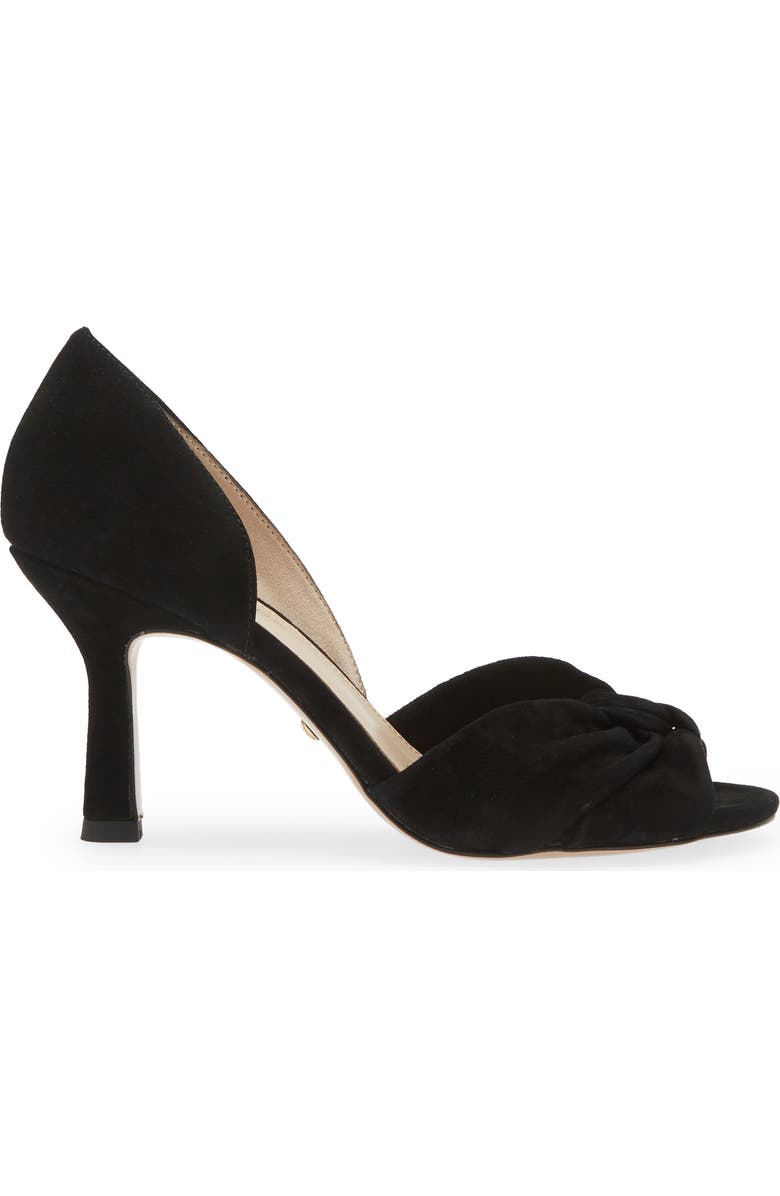 Pelle Moda Wayan Knot Detail Open Toe Pump, Alternate, color,