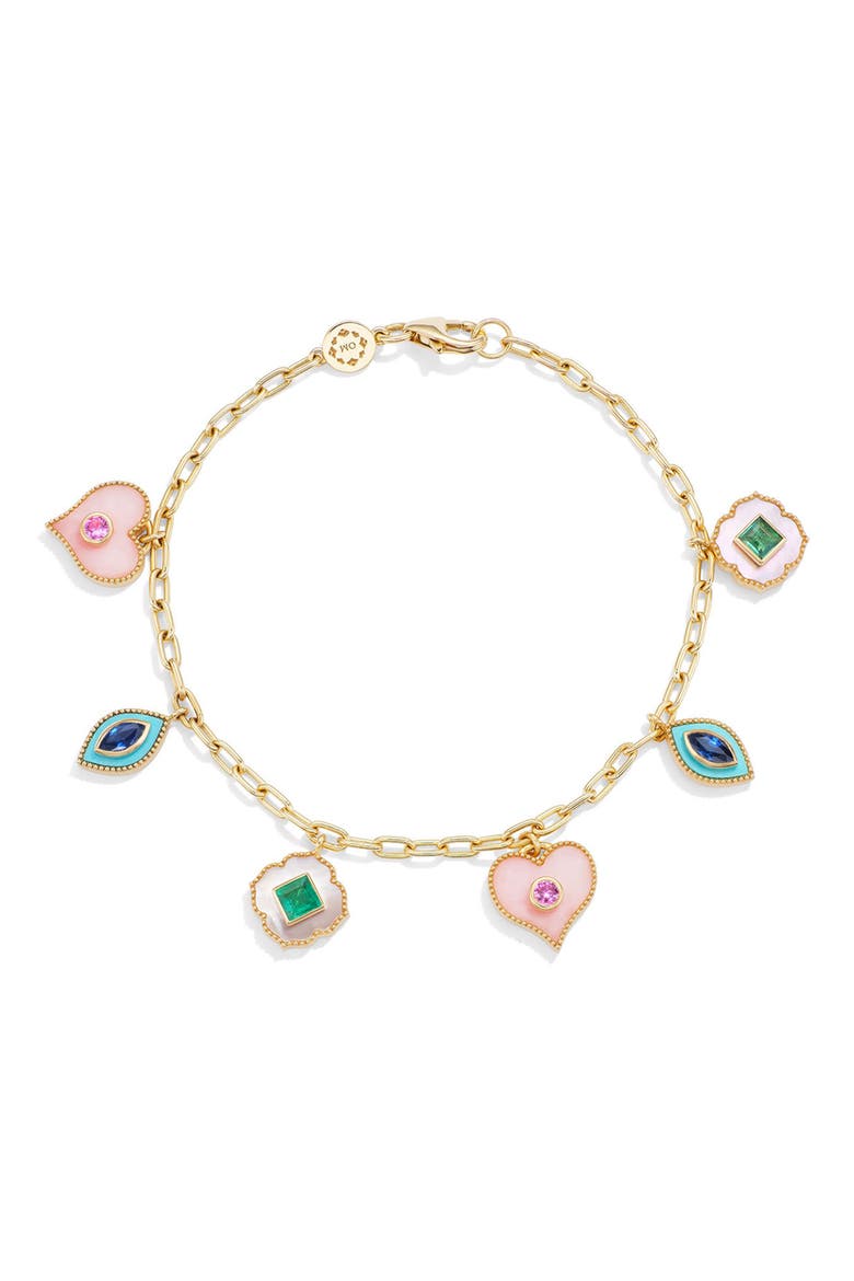 Light Symbols Charm Bracelet, Main, color, MULTI