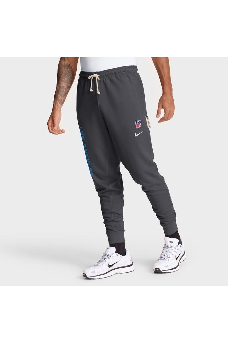 Men's Nike Anthracite Los Angeles Chargers Sideline Standard Issue Ground Game Dri-FIT Taper Pants, Alternate, color, Anthracite
