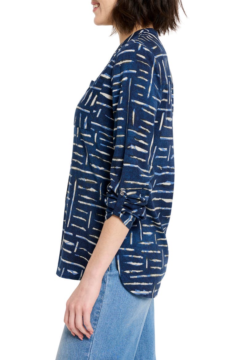 Indigo Dash Long Sleeve Button-Up Shirt, Alternate, color, INDIGO MULTI