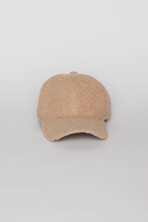 Hat Attack Sherpa Cap In Light Tan