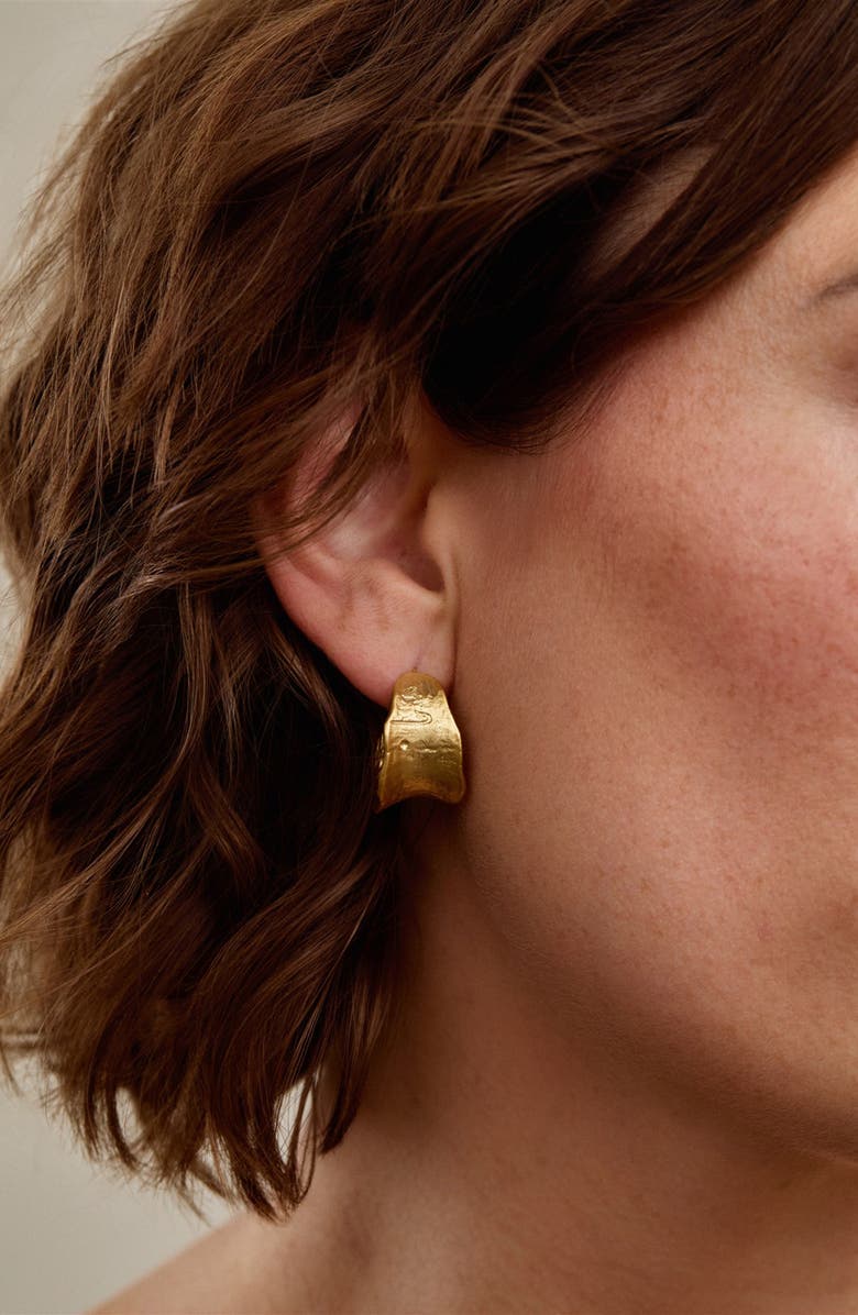 Set & Stones Aden Hoop Earrings, Alternate, color, Gold