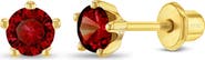 In Season Jewelry Prong CZ Solitaire Earrings