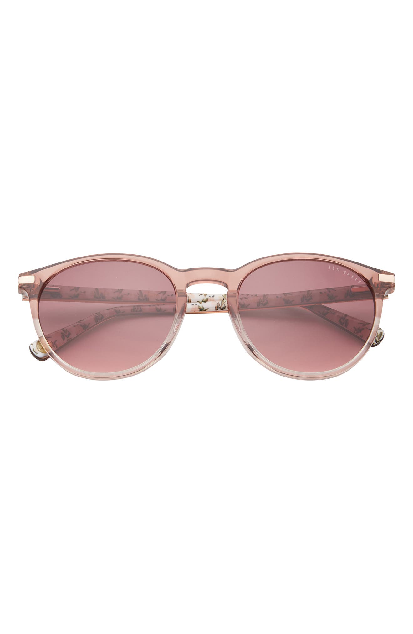 Ted Baker London 52mm Round Sunglasses