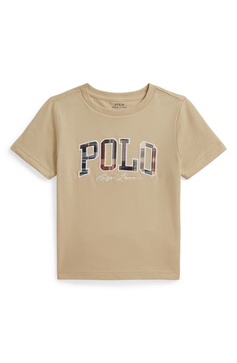 Kids' Logo Appliqué Cotton T-Shirt (Toddler & Little Kid)