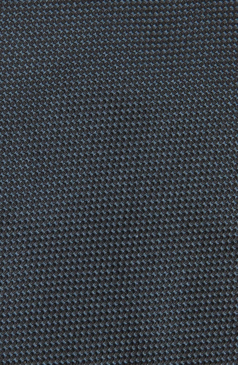 BOSS Solid Blue Silk Tie, Alternate, color, Dark Blue