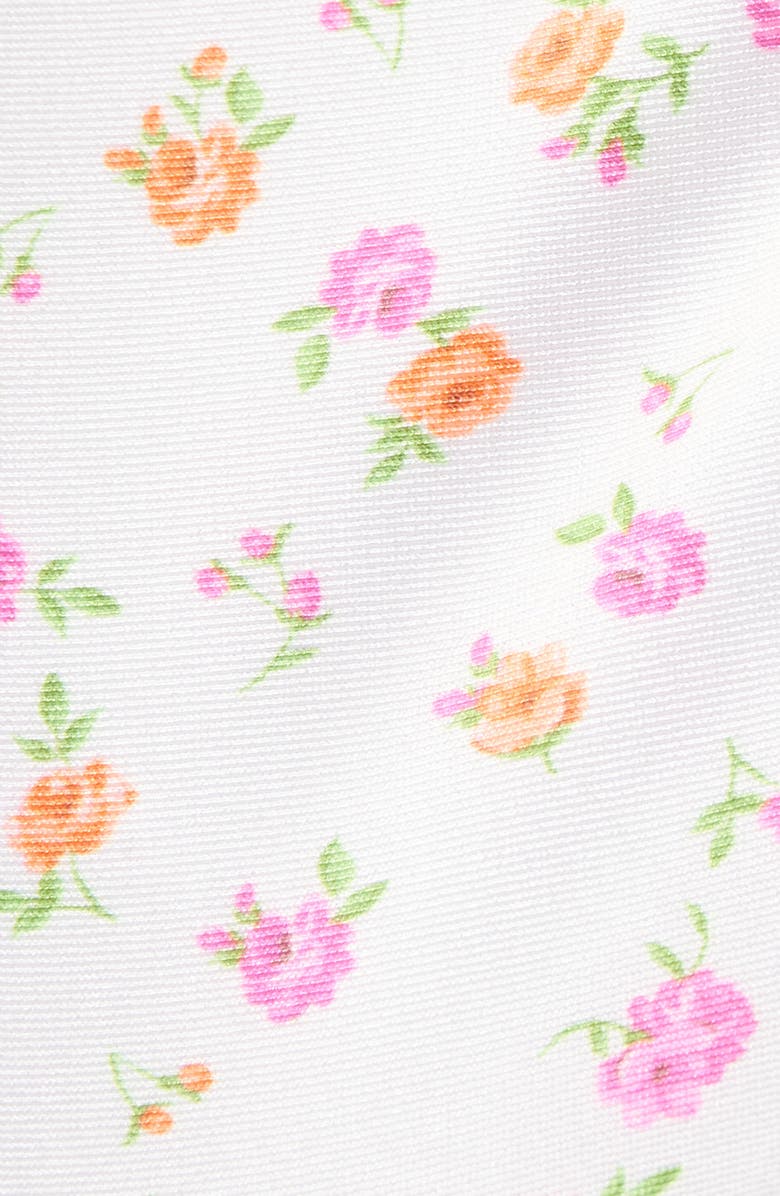 Kulani Kinis Lettuce Frill Thong Bikini Bottoms, Alternate, color, Rosie Posie