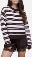 Blu Pepper Striped Crewneck Sweater